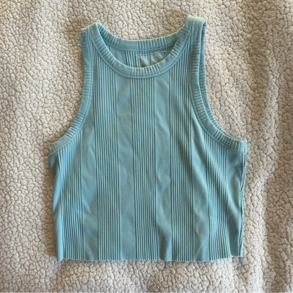 aerie Textured Free Spirit Ribbed Tank Top- Size XL